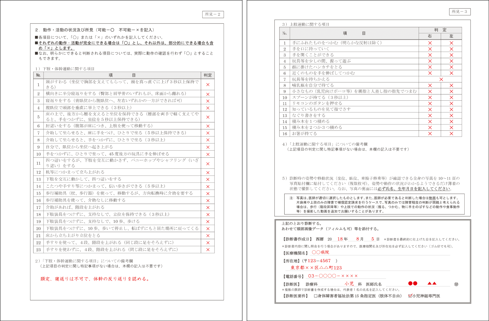 診断書8、9ページ